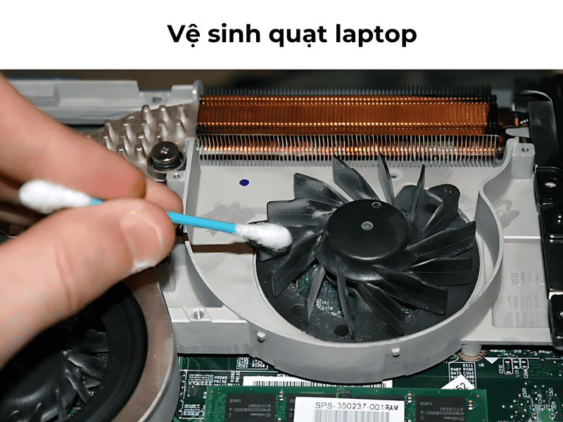 vệ sinh sửa bệnh quạt laptop không quay