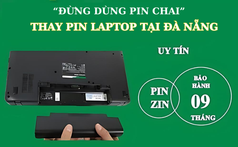 Thay Pin laptop Đà Nẵng uy tín