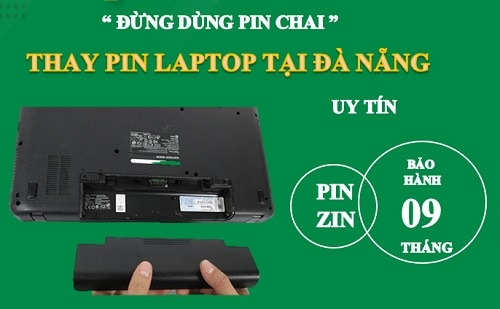 thay pin laptop tại Đà Nẵng uy tín