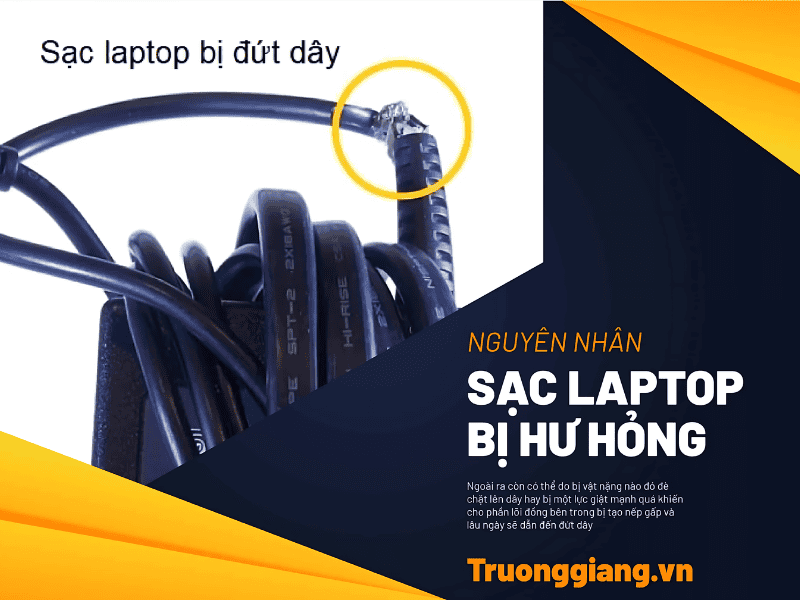 Nguyên nhân sạc laptop bị hư là gì