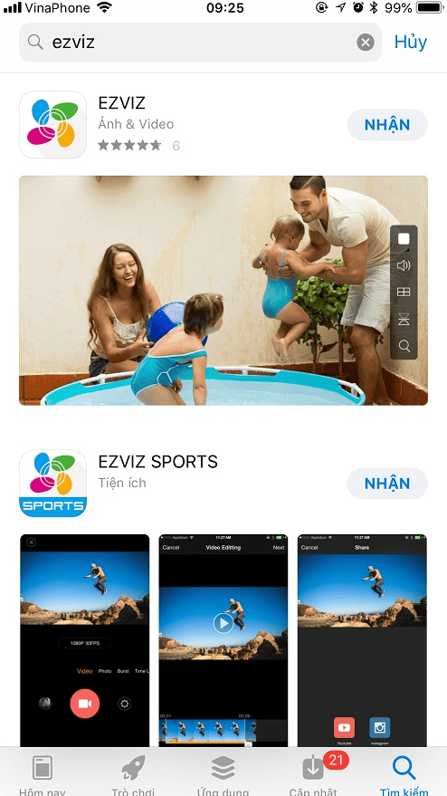 Tải App Ezviz về điện thoại