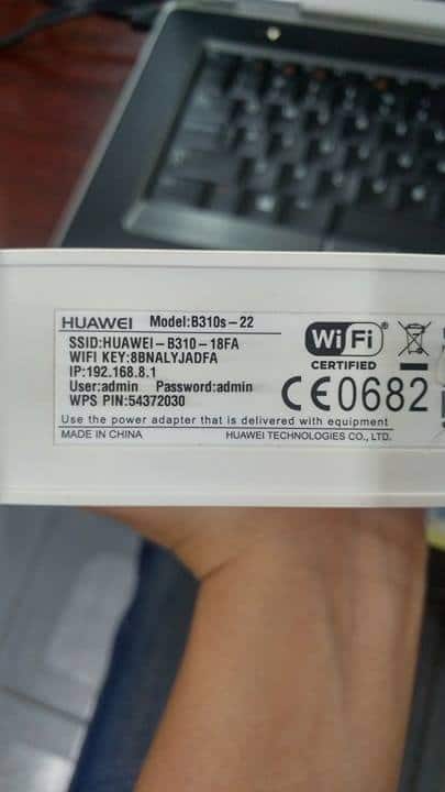 Tên và mật khẩu wifi