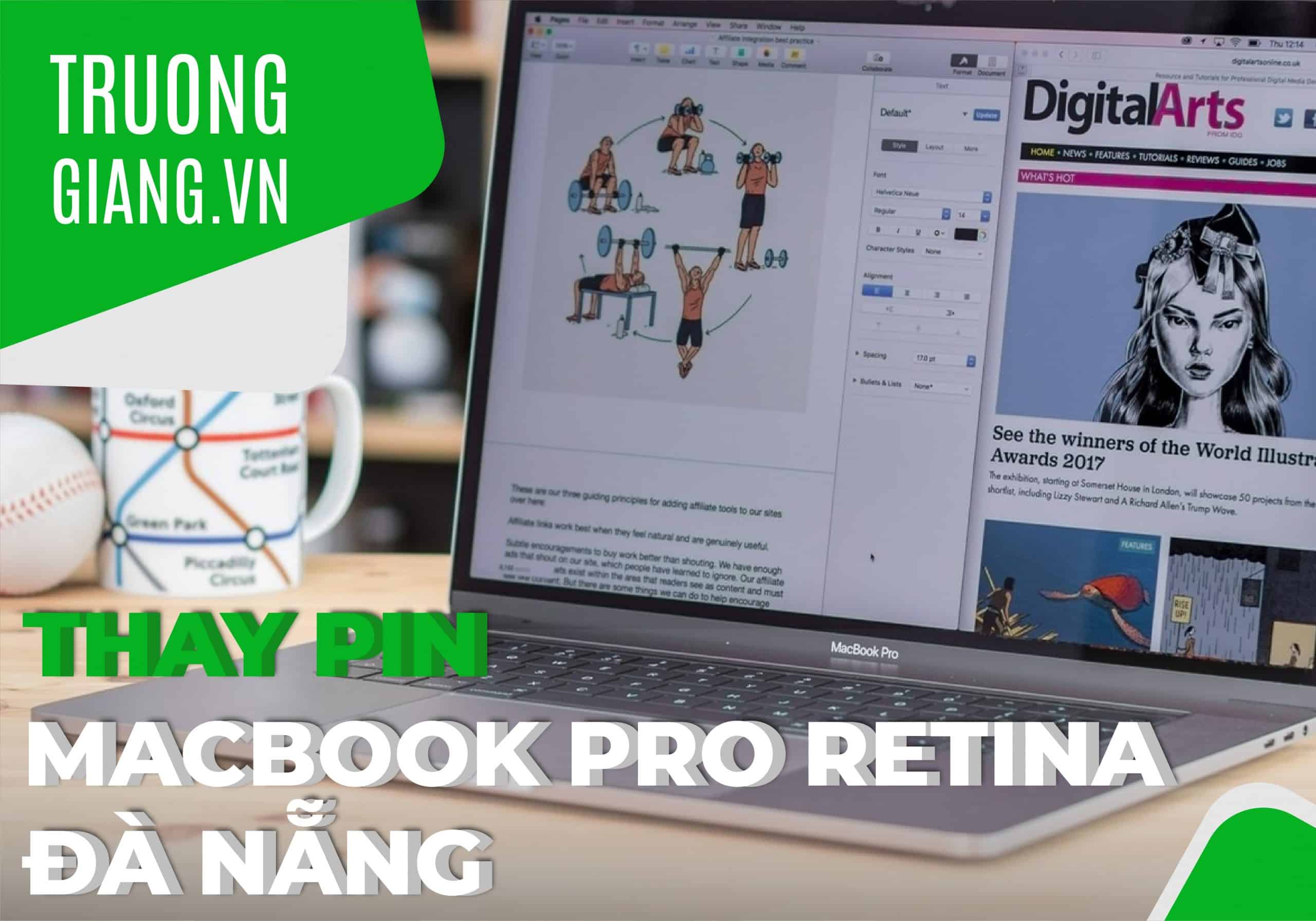 Thay pin Macbook Pro Retina Đà Nẵng