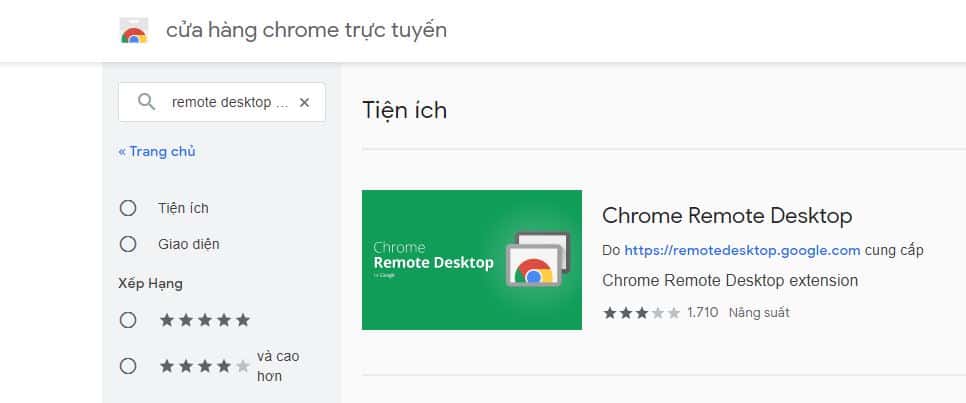 Mở phần mềm Chrome Remote Desktop