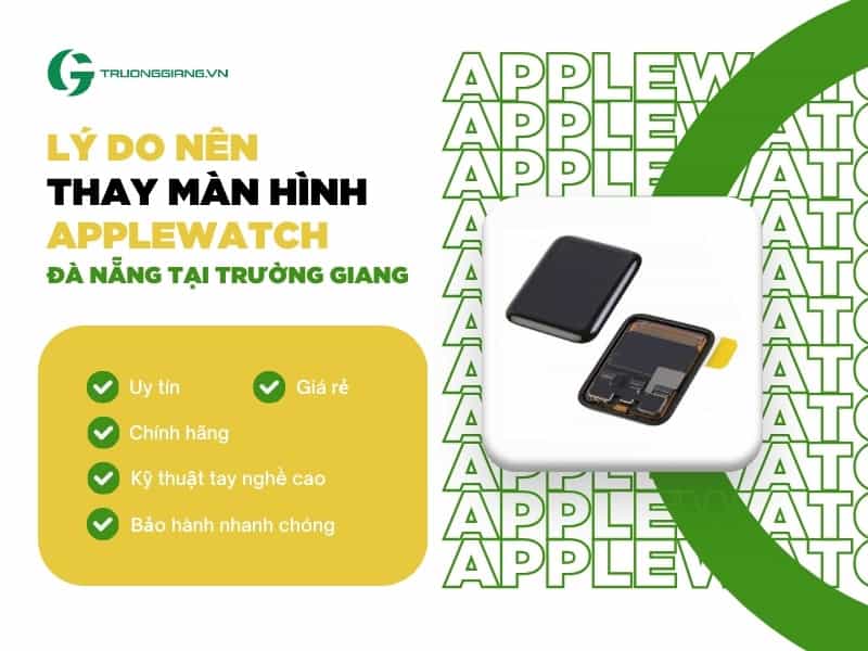 Lý do thay màn hình Apple watch Đà Nẵng tại Trường Giang
