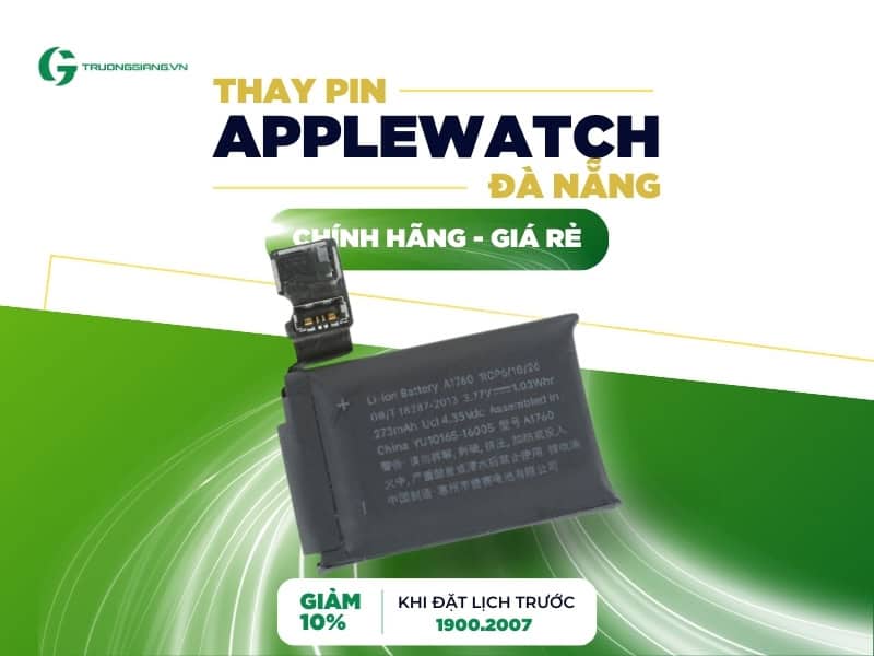 Thay pin Apple watch Đà Nẵng chính hãng giá rẻ