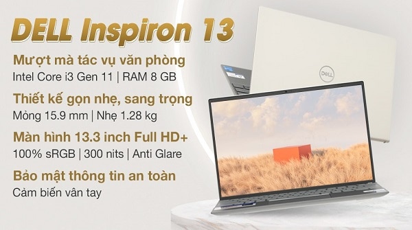 Laptop Dell Inspiron 13 5310 i3 1125G4, 7 ngày dùng thử