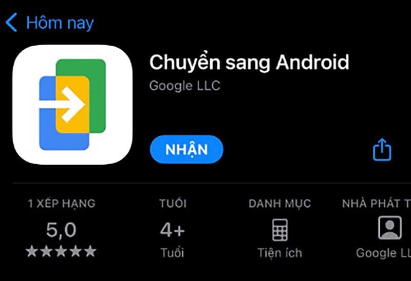 Cách chuyển dữ liệu từ iPhone sang Android