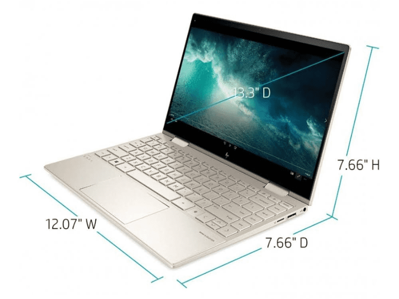 Thiết kế chung Laptop HP Envy X360 13 BD0063