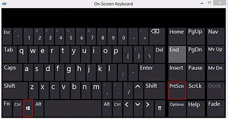 Sử dụng tổ hợp phím Win + Prt Scr