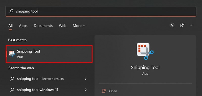 Sử dụng Snipping Tool