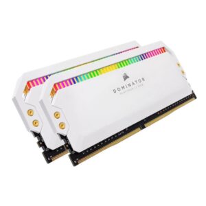 Ram PC Corsair DOMINATOR PLATINUM RGB White Heatspreader 32GB (2x16GB) DDR5 5600MHz CMT32GX5M2B5600C36W