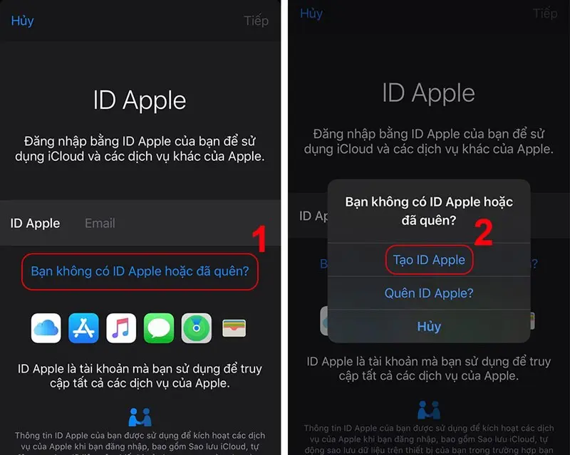 Cách tạo Apple ID miễn phí trên iPhone/iPad