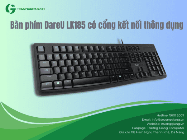 DareU LK185 có cổng kết nối phổ biến