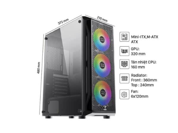 Vỏ Case Gaming XIGMATEK X 3F