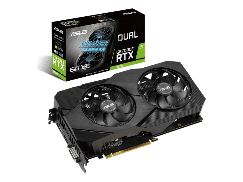 Card màn hình ASUS Dual GeForce RTX 2060 EVO 6GB GDDR6