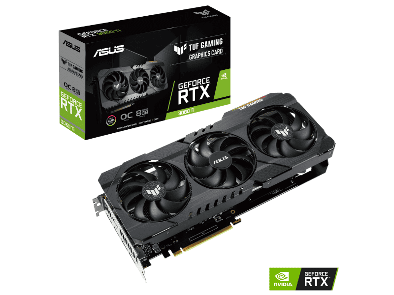 Card màn hình ASUS TUF Gaming GeForce RTX 3060 Ti OC V2 8GB