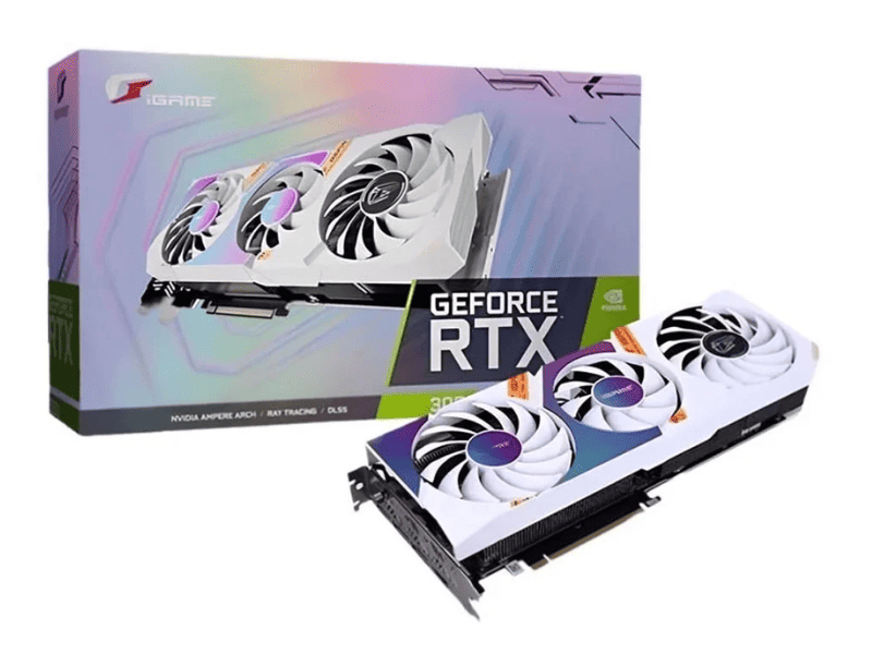 Card màn hình Colorful IGame GeForce RTX 3060 Ti Ultra White OC GDDR6X V2-V