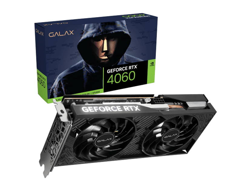 Card màn hình GALAX GeForce RTX™ 4060 2X 8GB 1-Click OC-1