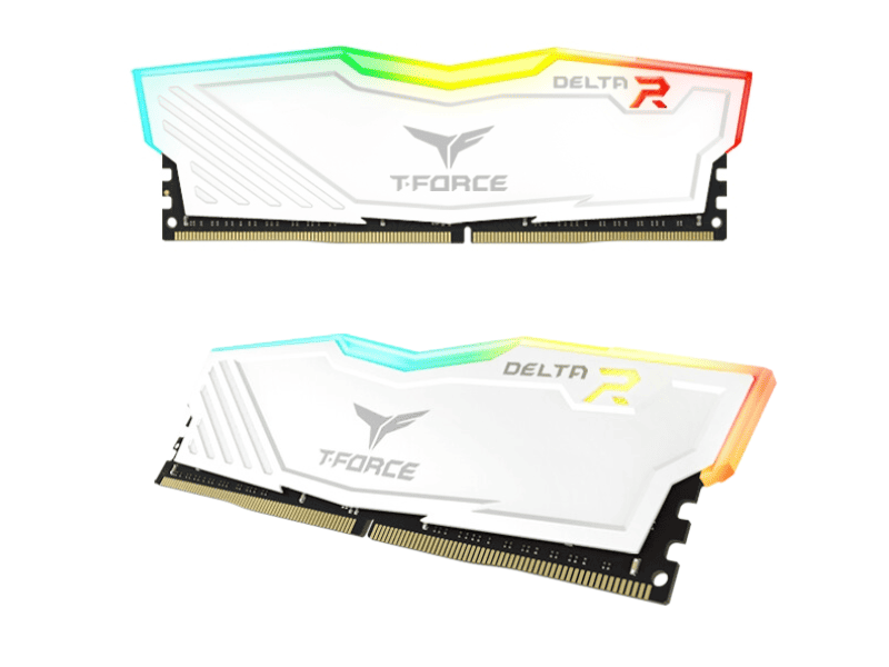 Ram máy tính TeamGroup T-Force Delta RGB White 32GB