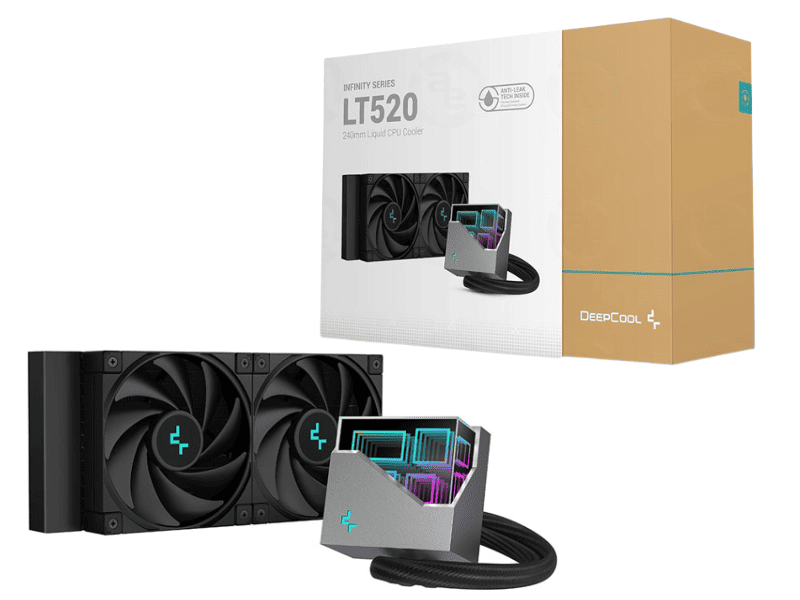 Tản nhiệt nước CPU Deepcool LT520 Black High - Perfotmance (2 fan 12cm)