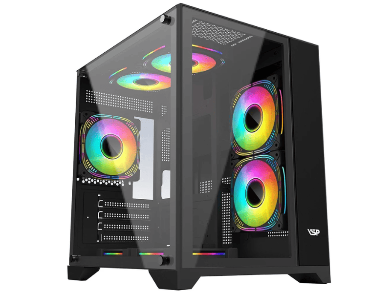 Vỏ case máy tính VSP X2 GALAXY BLACK AQUANAUT