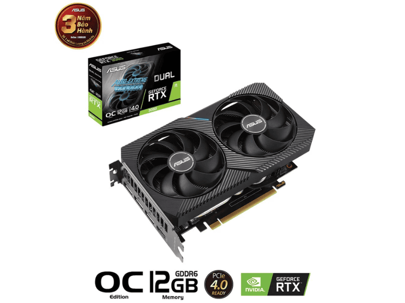 Card màn hình Asus Dual Geforce RTX 3060 O12G