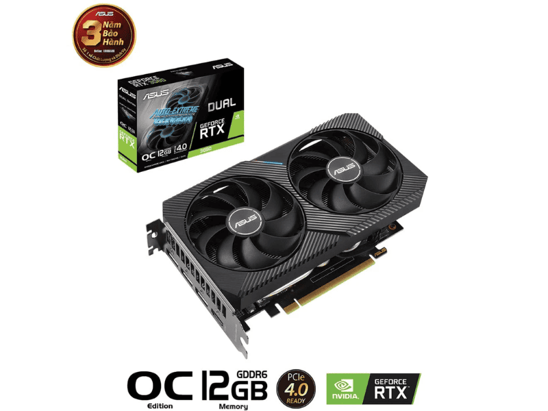 Card đồ hoạ ASUS Dual GeForce RTX 3060 OC Edition 12GB V2