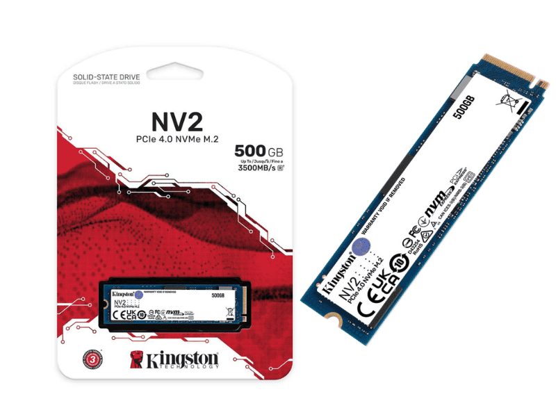 SSD Kingston NV2 500GB PCIe 4.0 x4 NVMe M.2