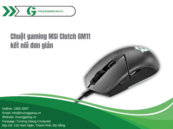 Chuột MSI Clutch GM11 kết nối có dây đơn giản