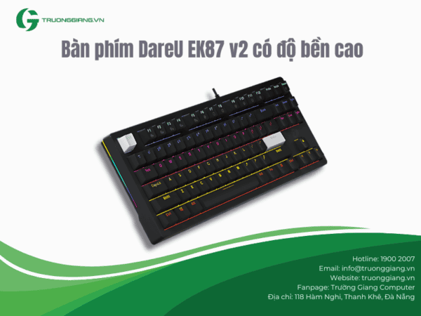 bàn phím DareU EK87 v2 rất bền bỉ