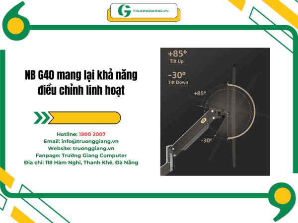 Giá treo NB G40 có thể điều chỉnh linh hoạt nhiều hướng