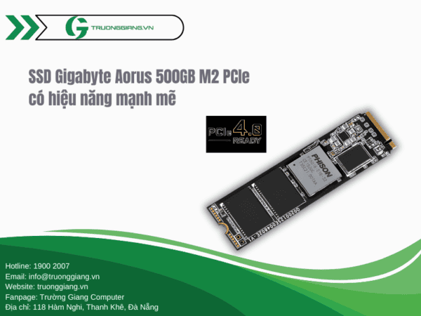 SSD Gigabyte Aorus 500GB M2 PCIe có hiệu năng rất mạnh