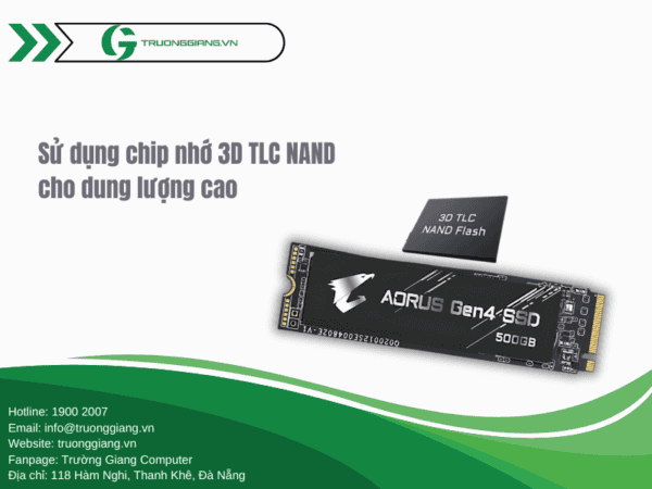 SSD GP-AG4500G có dung lượng lưu trữ cao