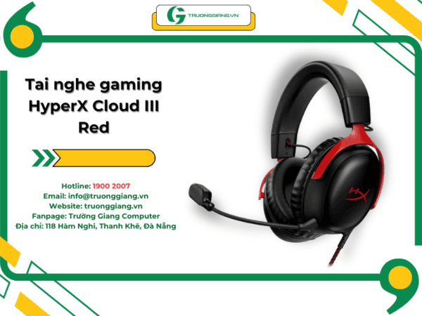 Tai nghe HyperX Cloud III red