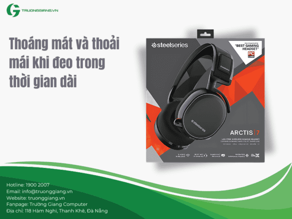 Tai nghe Steelseries Arctis 7 Black 61505 chính hãng