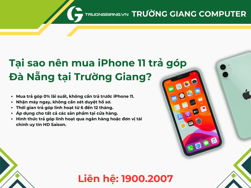 Tại sao nên mua iPhone 11 trả góp tại Đà Nẵng