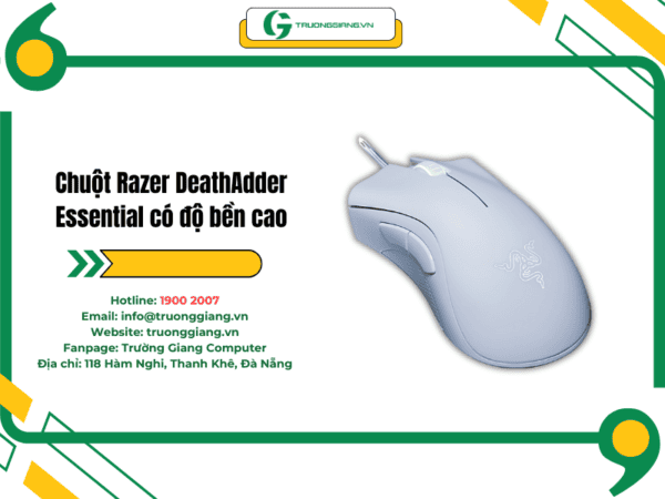 Chuột Razer DeathAdder Essential-Ergonomic có độ bền cao, chất lượng