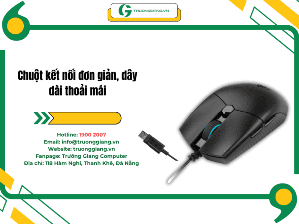 Chuột kết nối đơn giản qua cổng USB