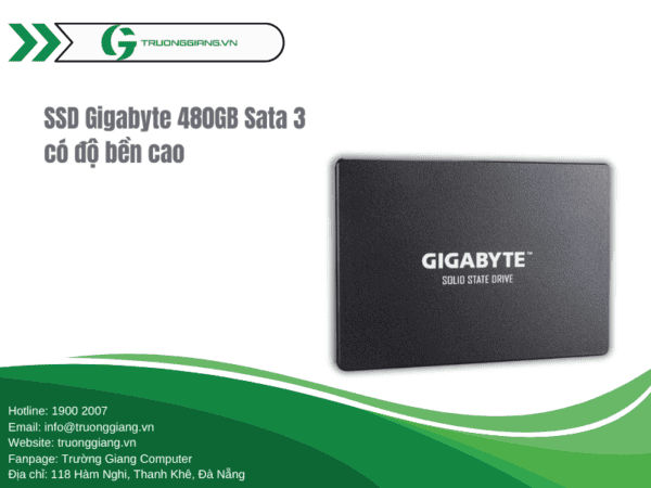 Ổ cứng SSD Gigabyte 480GB Sata 3 có độ bền bỉ cao