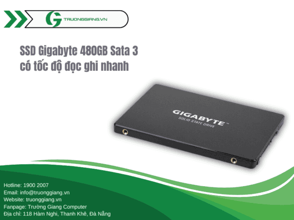 ổ cứng SSD Gigabyte 480GB Sata 3 có tốc độ đọc ghi khá nhanh