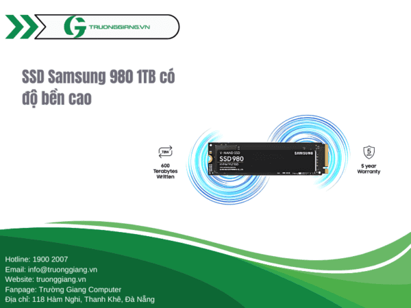 SSD Samsung 980 1TB có độ bền rất cao