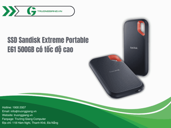 Ô cứng SSD Sandisk Extreme Portable E61 500GB có tốc độ cao