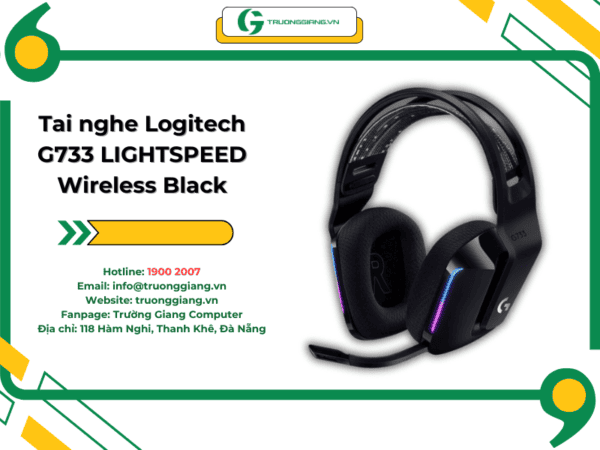 Tai nghe Logitech G733 LIGHTSPEED Wireless Black