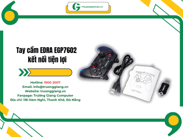 Tay cầm EDRA EGP7602 kết nối thuận tiện