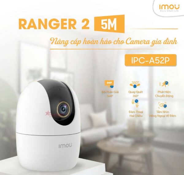 Camera Wifi Imou IPC-A52EP 5MP 3K