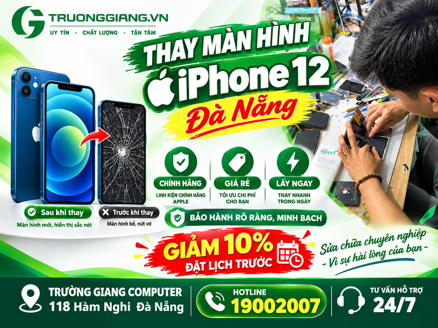 Thay màn hình Iphone 12