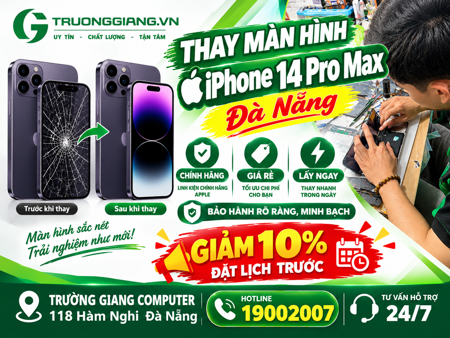 Thay màn hình Iphone 14 Pro Max