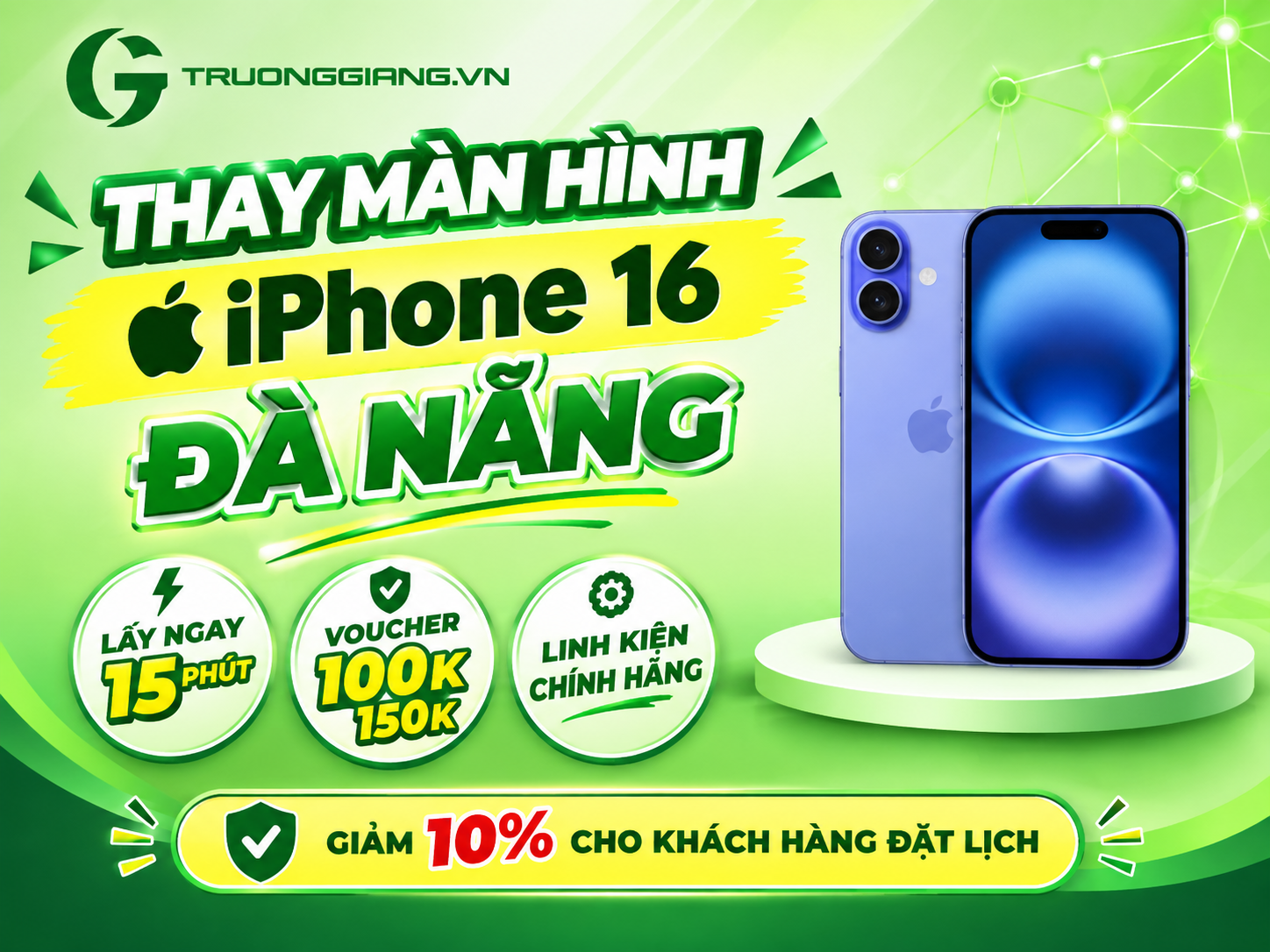 Thay màn hình Iphone 16 Đà Nẵng