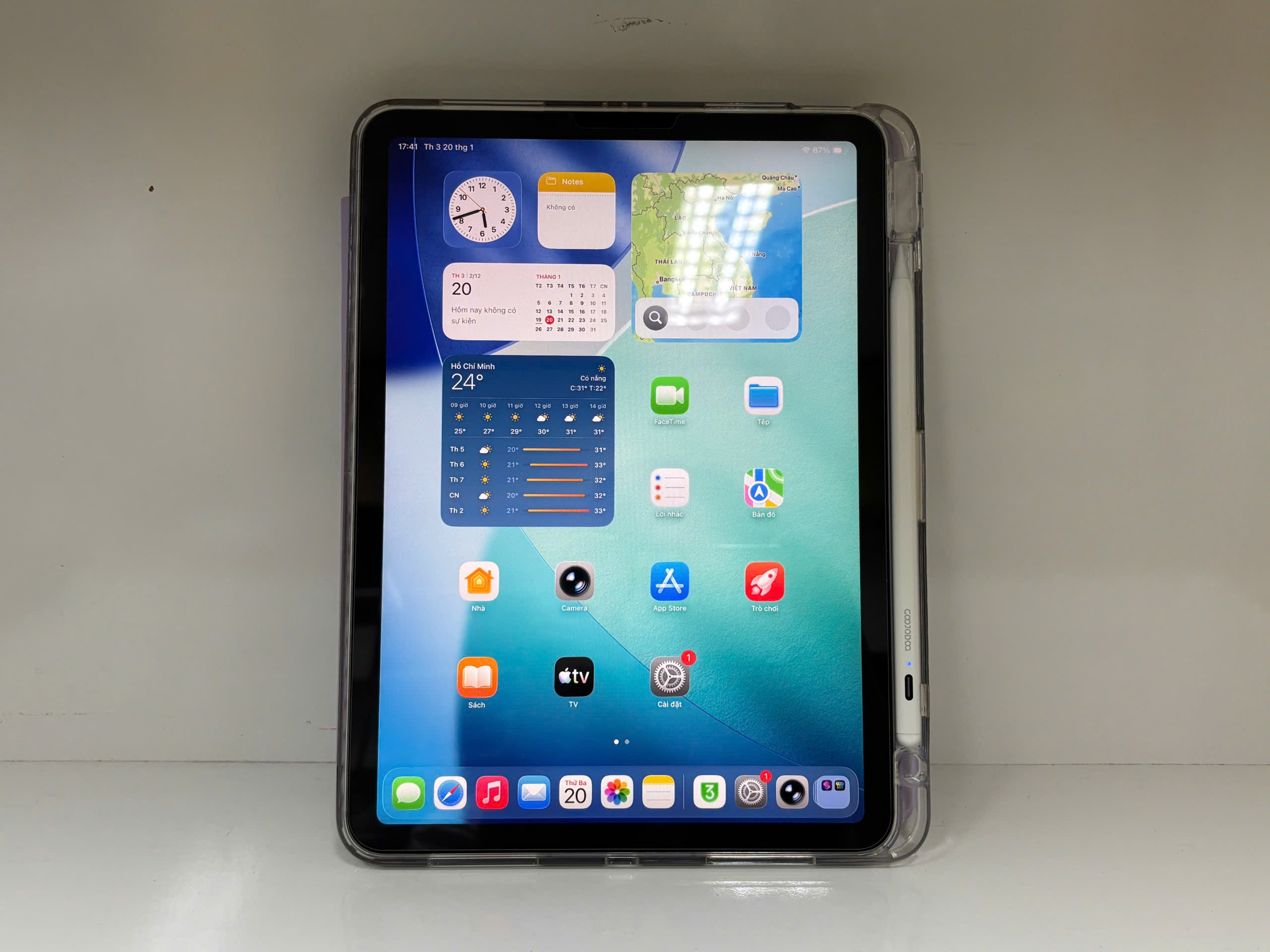 iPad Air 4 256GB (Wifi/4G) Cũ trầy (có bút + ốp)